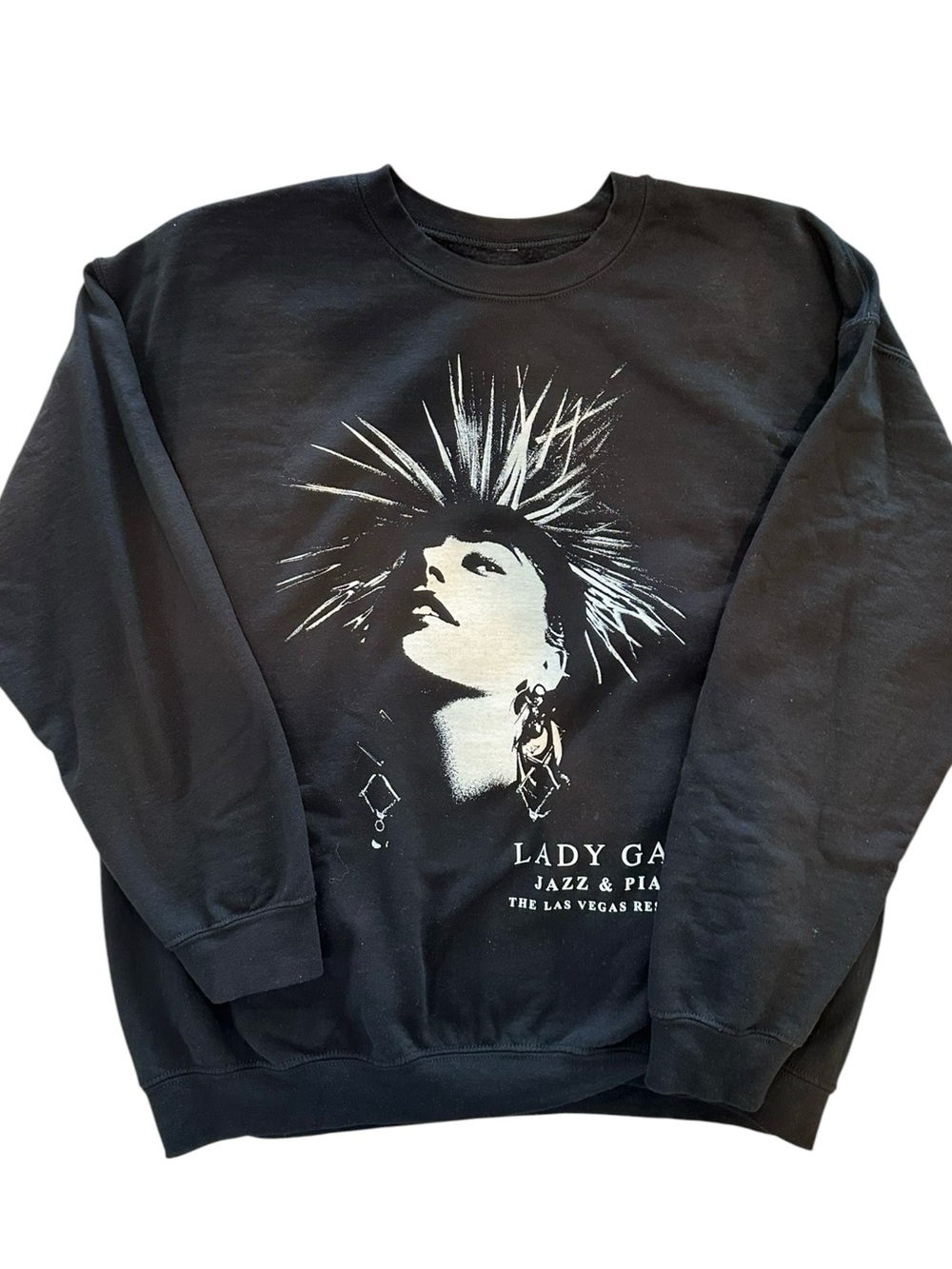 Lady Gaga Jazz & Piano Las Vegas Residency Graphic Crewneck Sweatshirt XL NEW